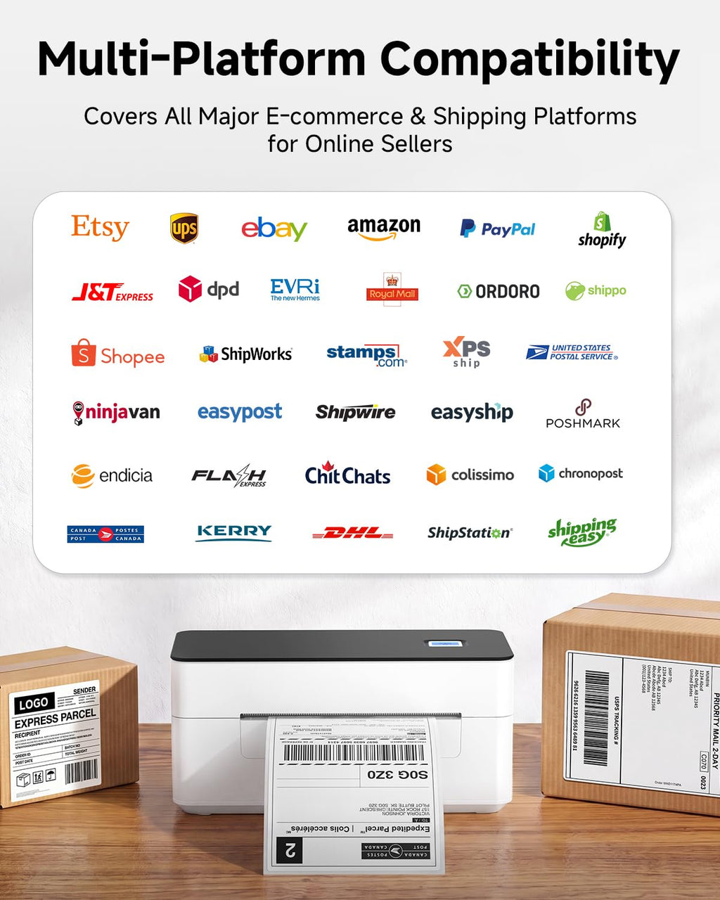 Bluetooth 4x6 Thermal Label Printer W275586