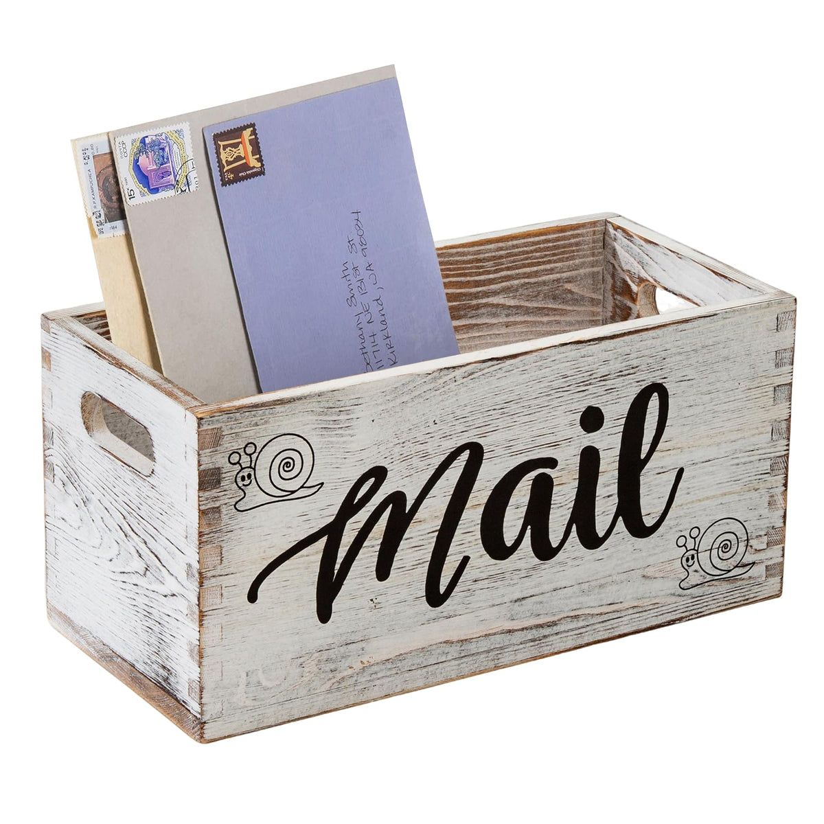 White Mail Holder and Key Organizer X9476