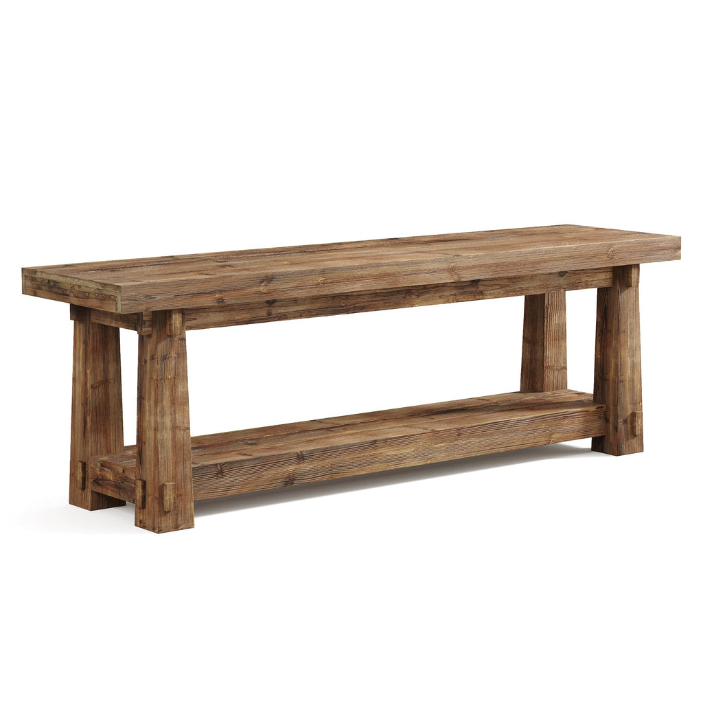 55" Wood Entryway Bench with Shoe Storage K850620