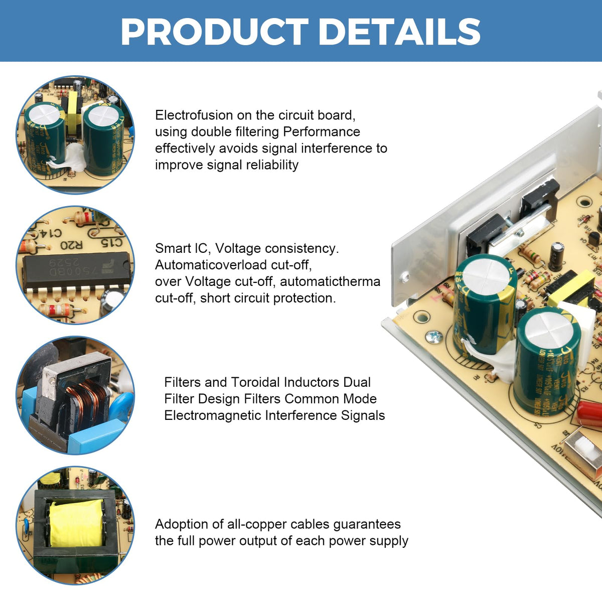 5V 40A Switching Power Supply M8498