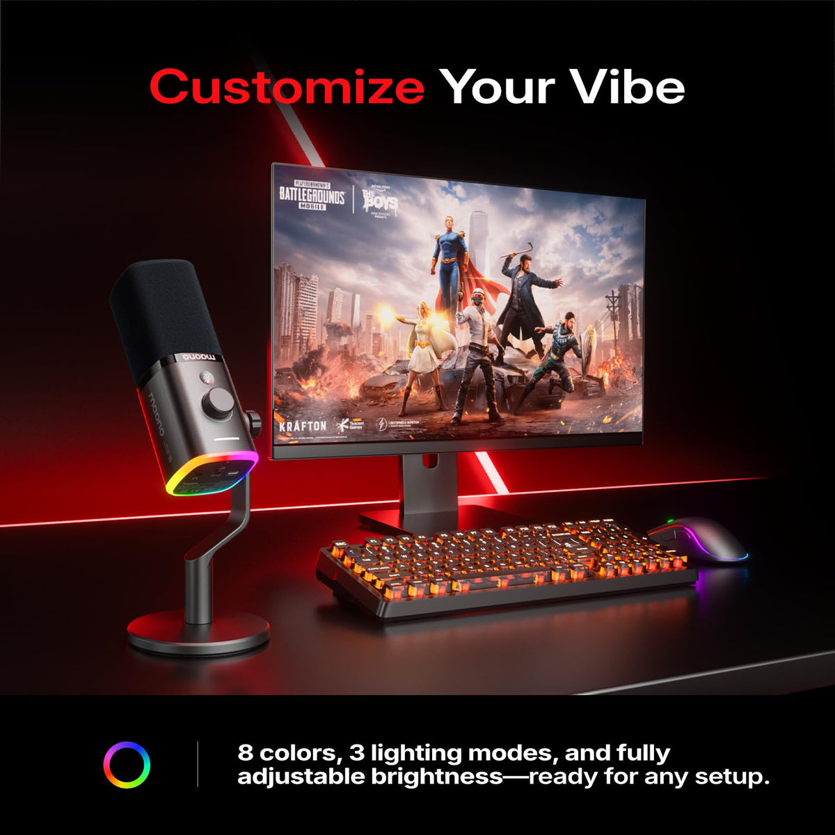 Wireless Dynamic Gaming Microphone F660