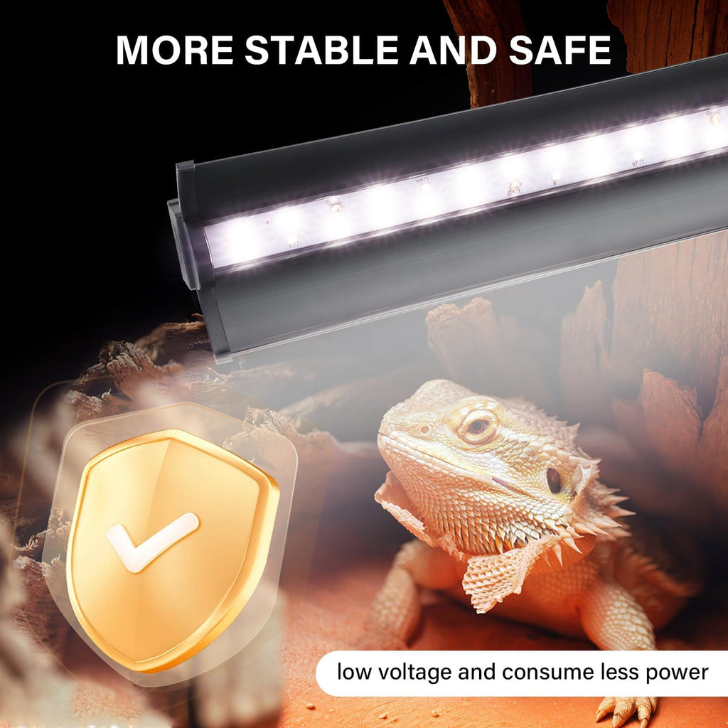 10W UVB Reptile Light Fixture 12 Inch L616