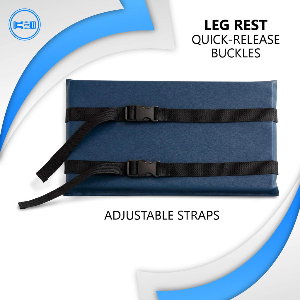Cushioned Non-Slip Vinyl Wheelchair Leg Rest Pad H454485