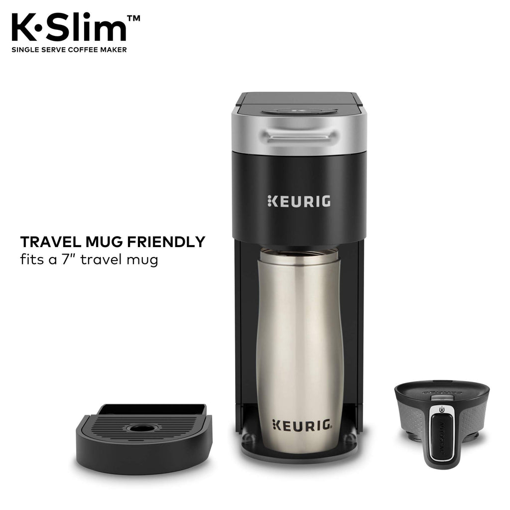 Single Serve K-Cup Pod Coffee Maker, 3 Brew Sizes, 46oz Removable Reservoir, Black Q4819