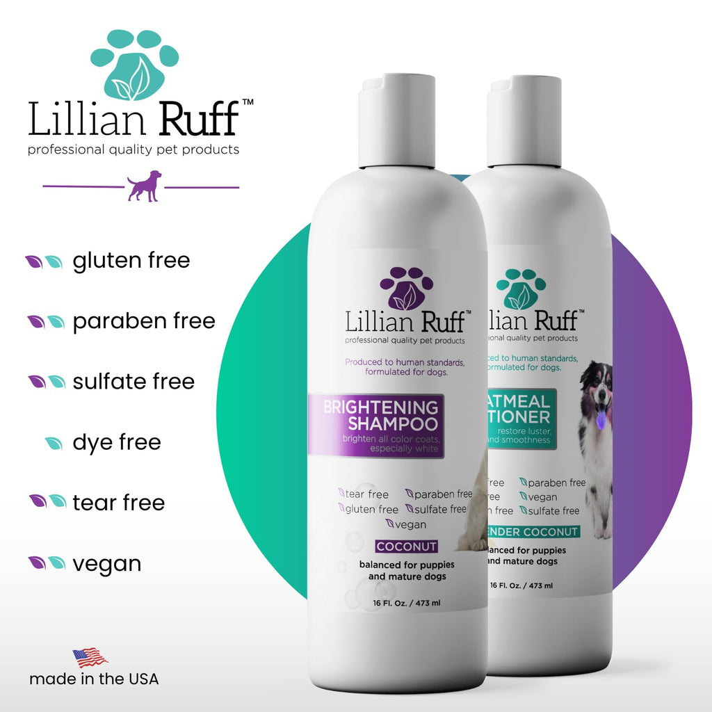 Brightening Shampoo & Oatmeal Conditioner Set for Dogs J202
