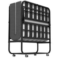 Folding Bed with Mattress with Wheels S820