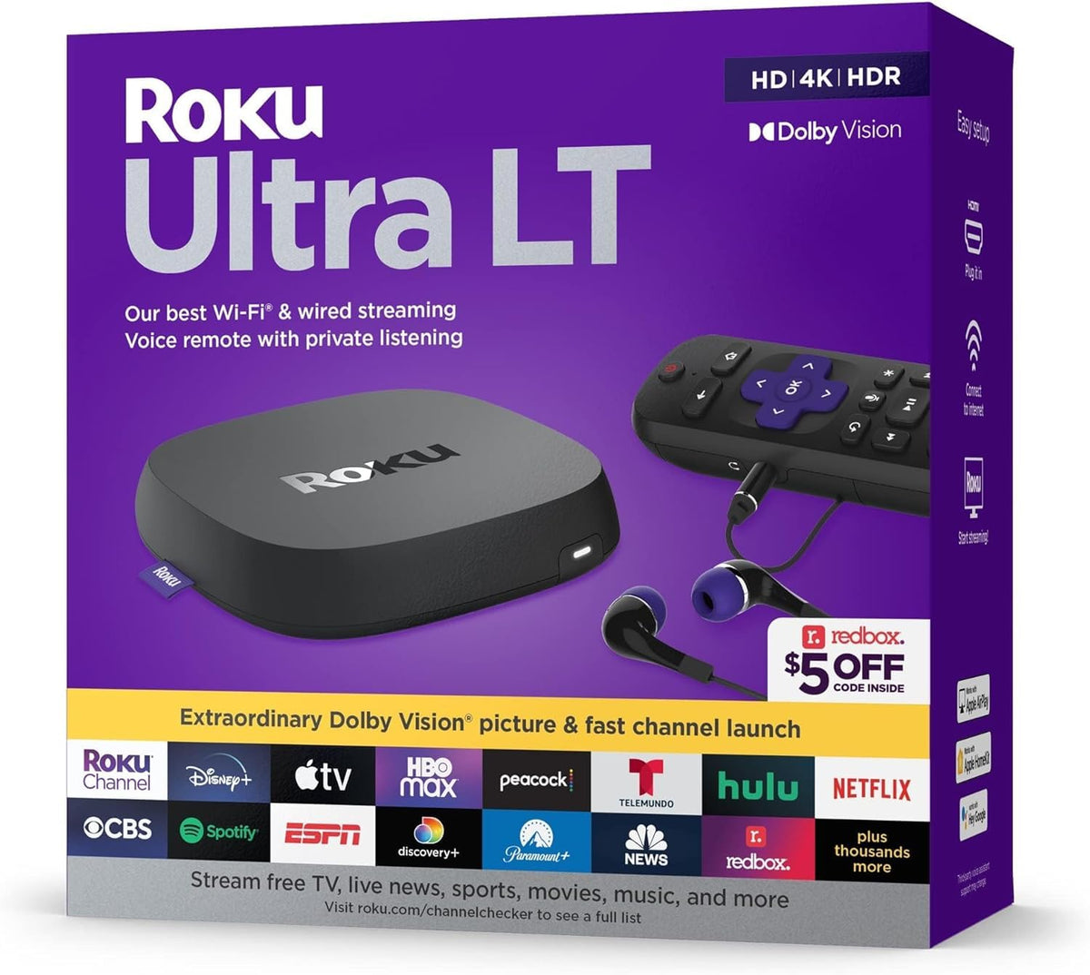 4K Streaming Device with Voice Remote and HDMI Cable P2056