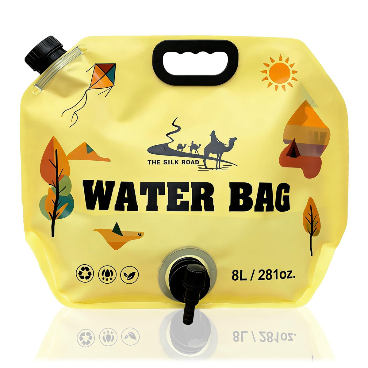 Collapsible 2 Gallon Water Container with Faucet H855334