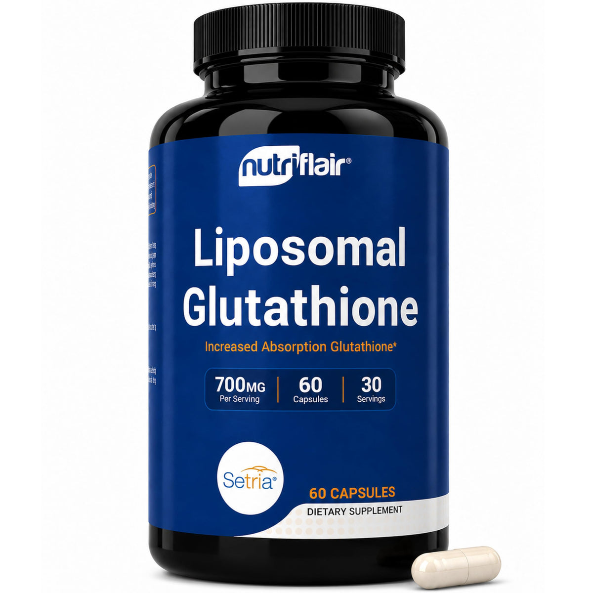 Liposomal Glutathione Supplement 700mg 60 Capsules K95396