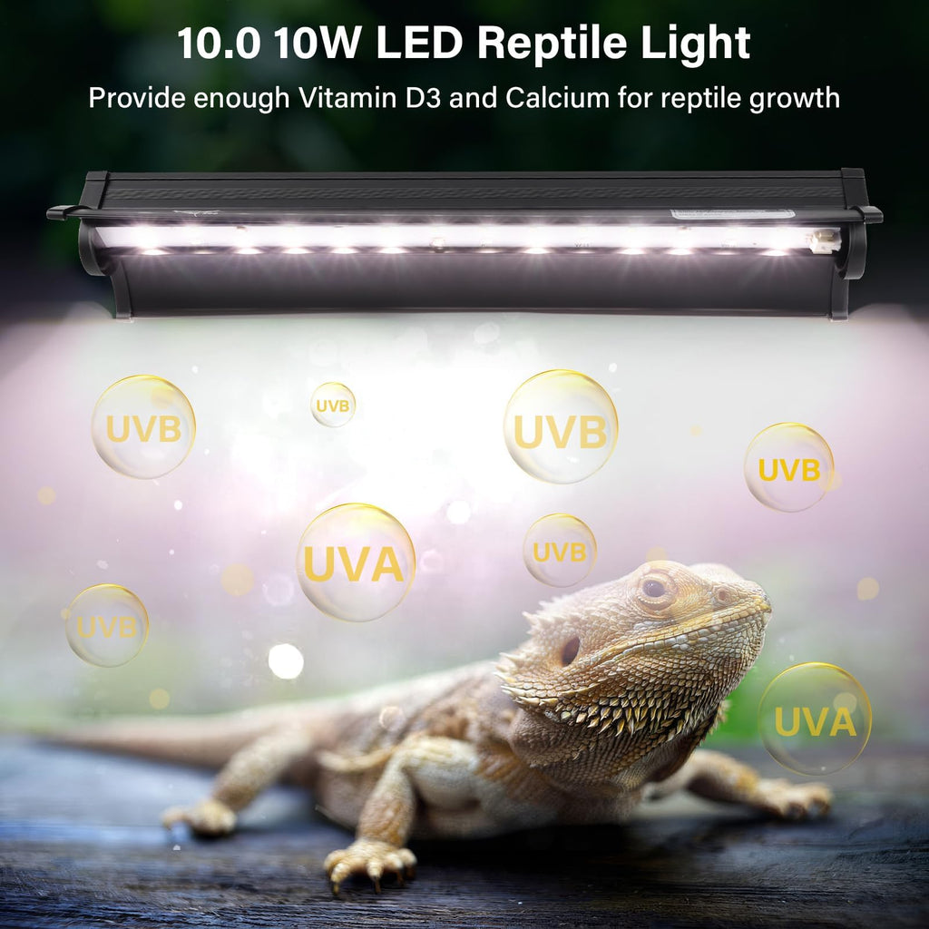 10W UVB Reptile Light Fixture 12 Inch L616