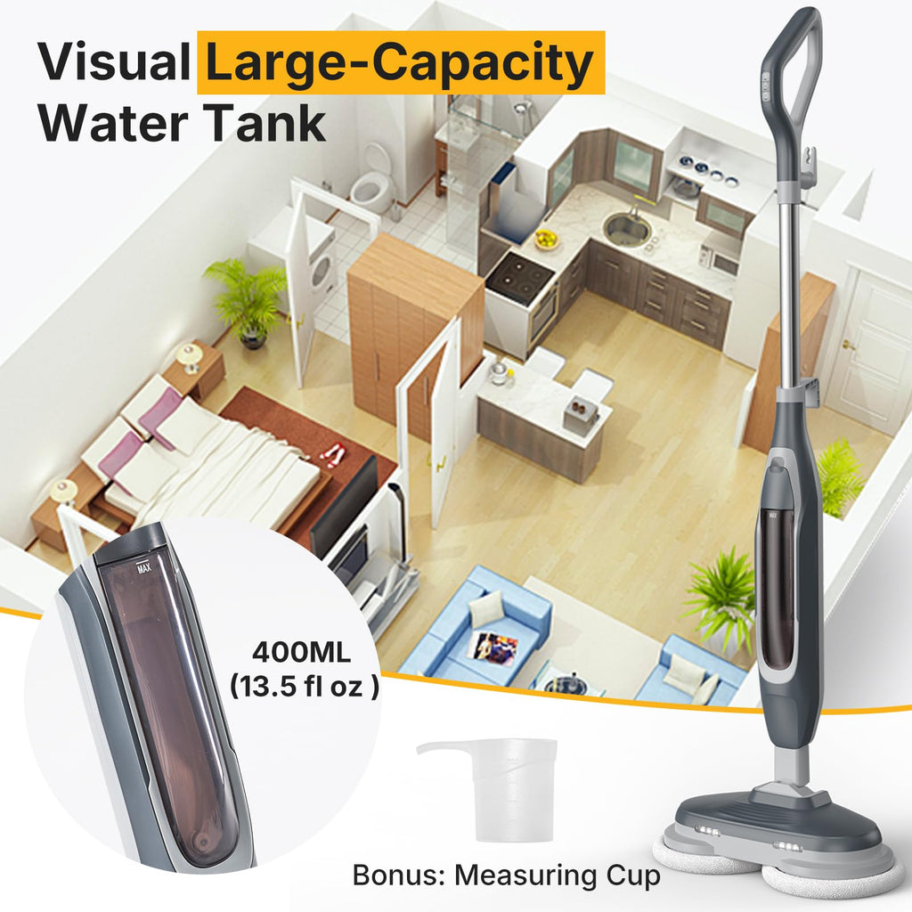 Dual Rotating Scrub & Steam Mop I7569