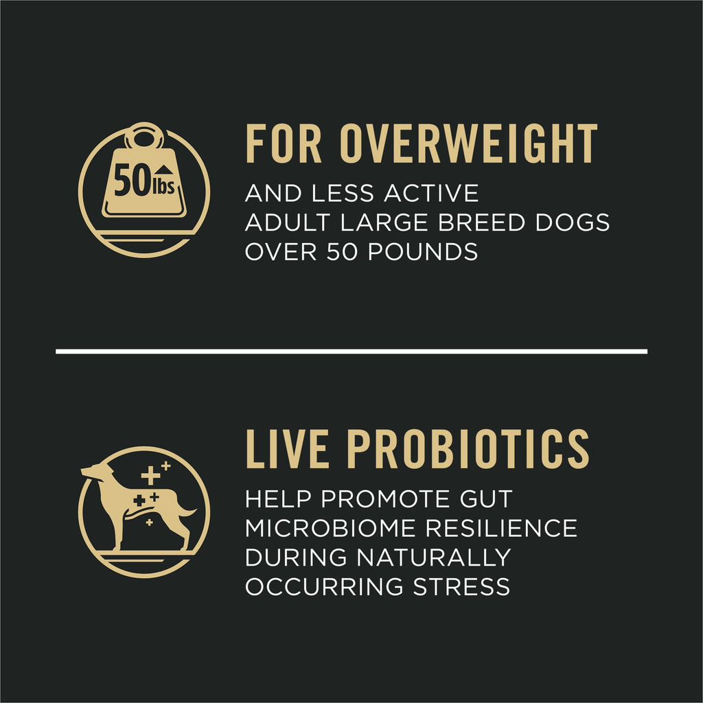 Weight Management Large Breed Dog Food Chicken 34 lb Bag J668