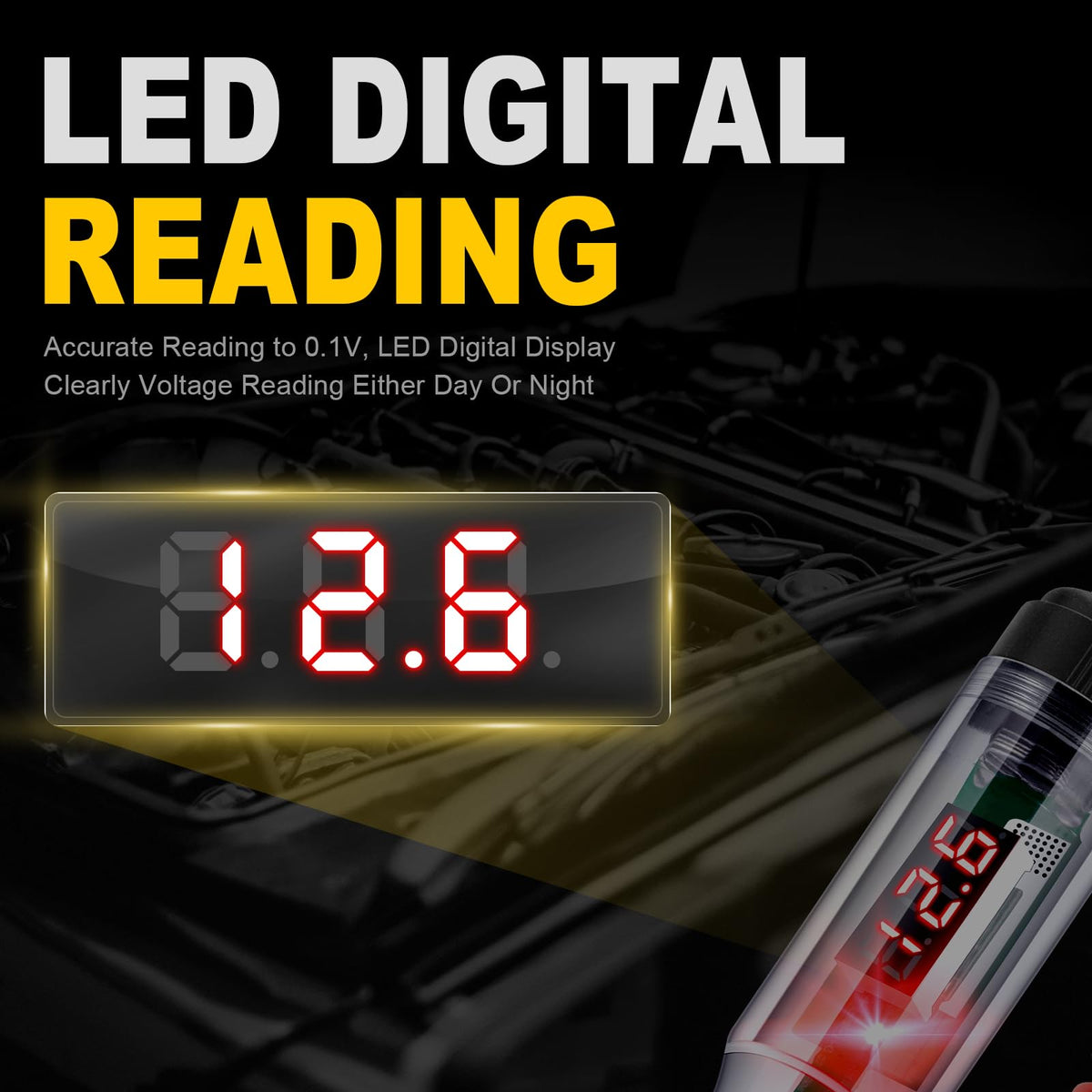 5-90V Digital LED Circuit Tester with Voltage Display S588548