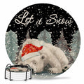 Set of 4 Absorbent Ceramic Stone Coasters with Holder I870821