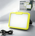 LED Work Light, Rechargeable, 700 LM Magnetic Portable Flood Light with Adjustable Stand, IP54 Waterproof, 3 Lighting Modes with Emergency SOS, 1Pack Y90678