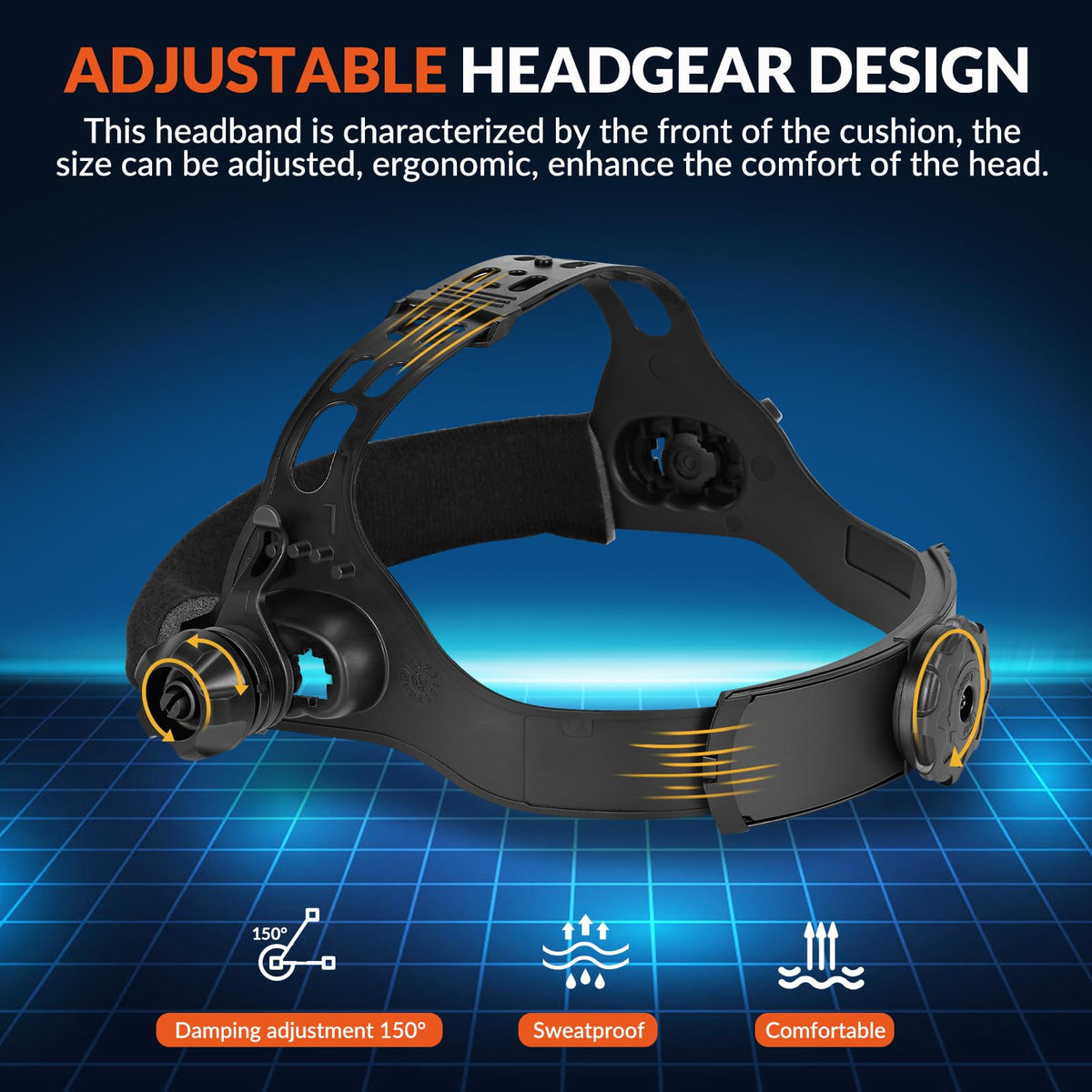 Auto Darkening Welding Helmet Solar Powered I95968