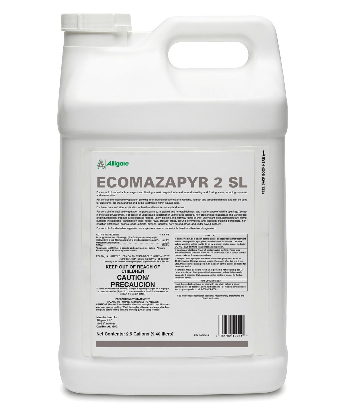 27.8% Imazapyr Herbicide 2.5 Gallon F5961