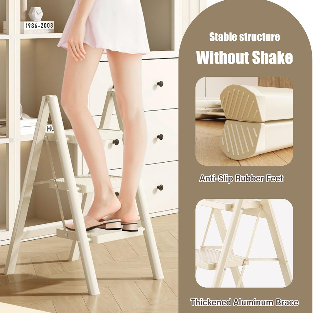 3 Step Carbon Steel Folding Stool C255086