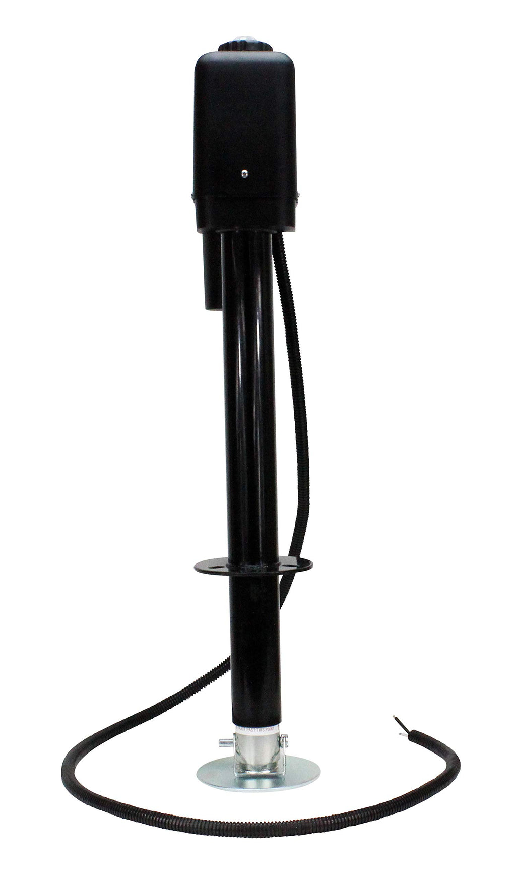 Electric A-Frame Tongue Jack with LED Work Light and Ground Wiring, 3,650 lbs. Capacity, Black L765