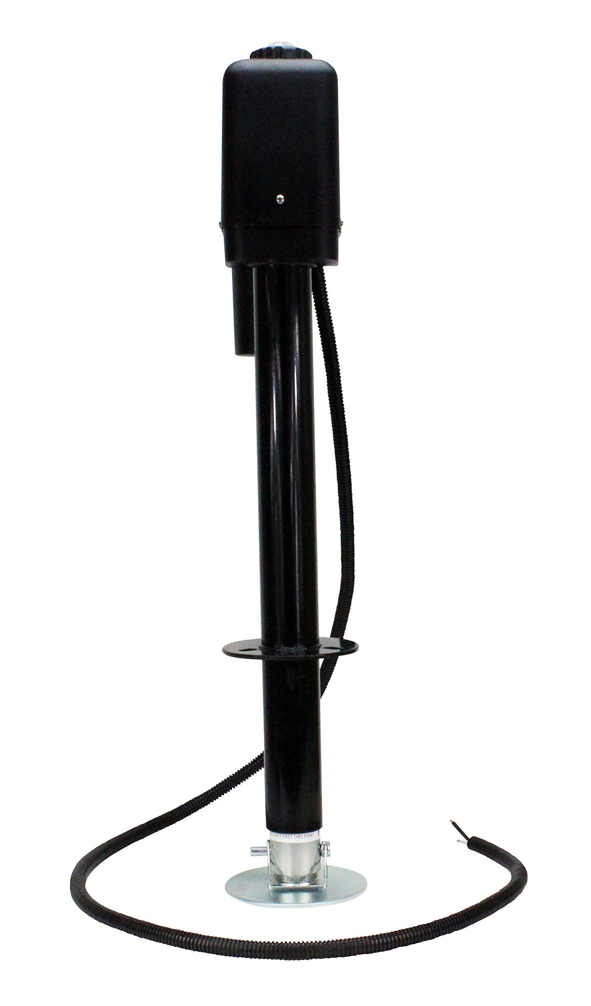 Electric A-Frame Tongue Jack with LED Work Light and Ground Wiring, 3,650 lbs. Capacity, Black L765