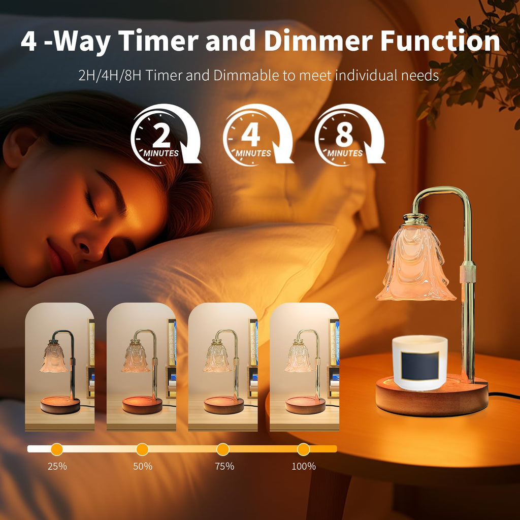 Candle Warmer Lamp with Timer & Dimmer O858