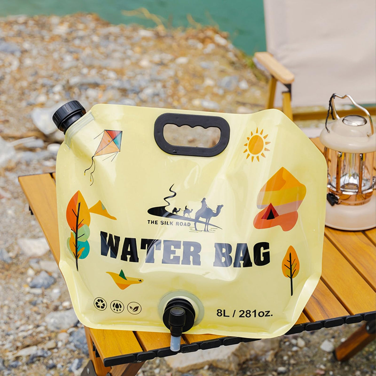 Collapsible 2 Gallon Water Container with Faucet H855334