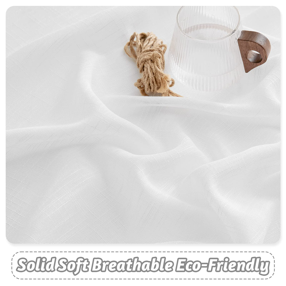 White Sheer Curtains W52 x L95 F3562