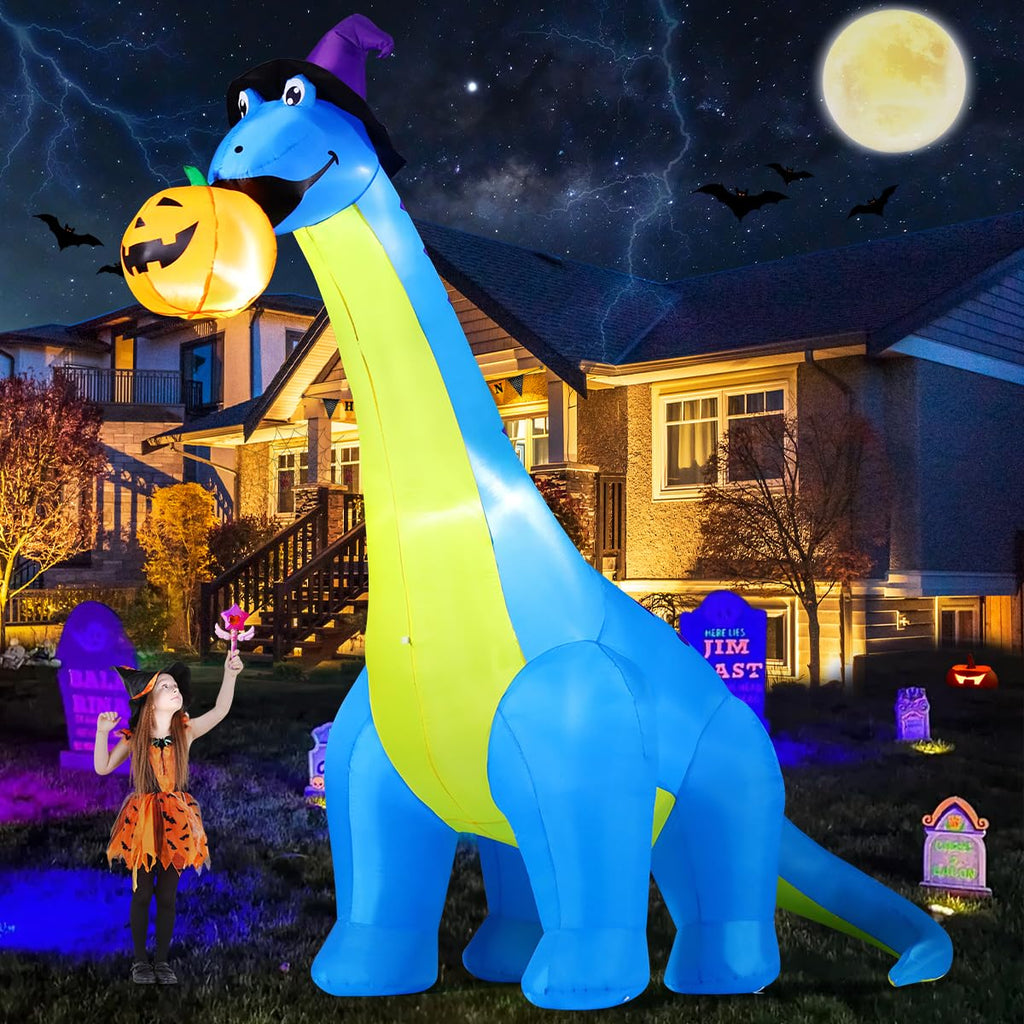 10 FT Animated Inflatable Dinosaur Pumpkin E621
