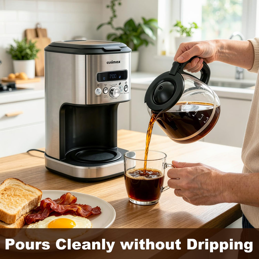 12 Cup Programmable Drip Coffee Maker with Glass Carafe J29881