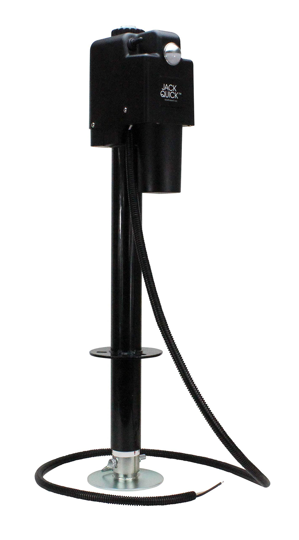 Electric A-Frame Tongue Jack with LED Work Light and Ground Wiring, 3,650 lbs. Capacity, Black L765