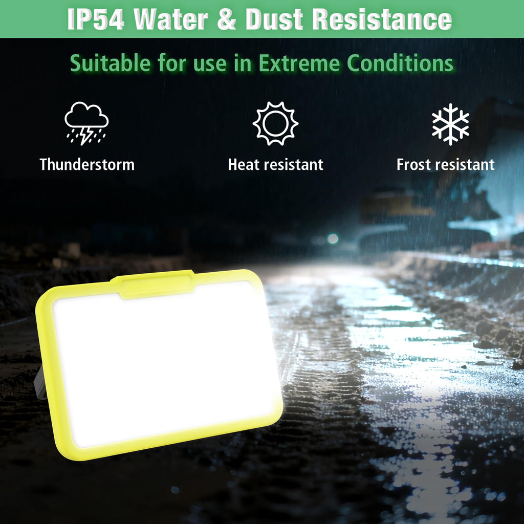 LED Work Light, Rechargeable, 700 LM Magnetic Portable Flood Light with Adjustable Stand, IP54 Waterproof, 3 Lighting Modes with Emergency SOS, 1Pack Y90678