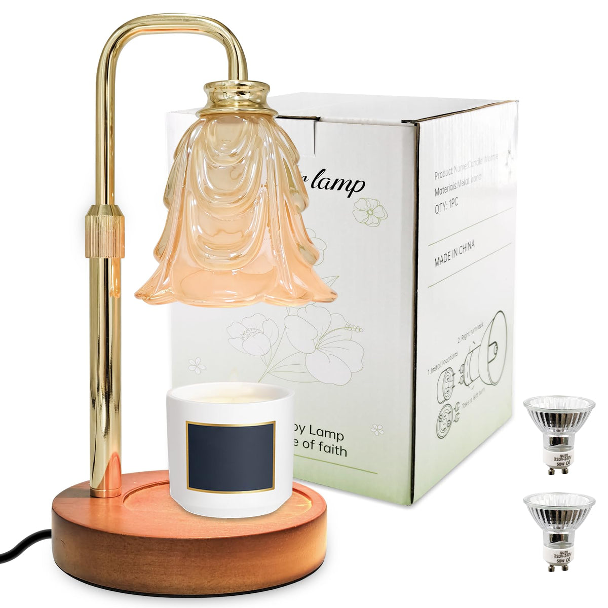 Candle Warmer Lamp with Timer & Dimmer O858