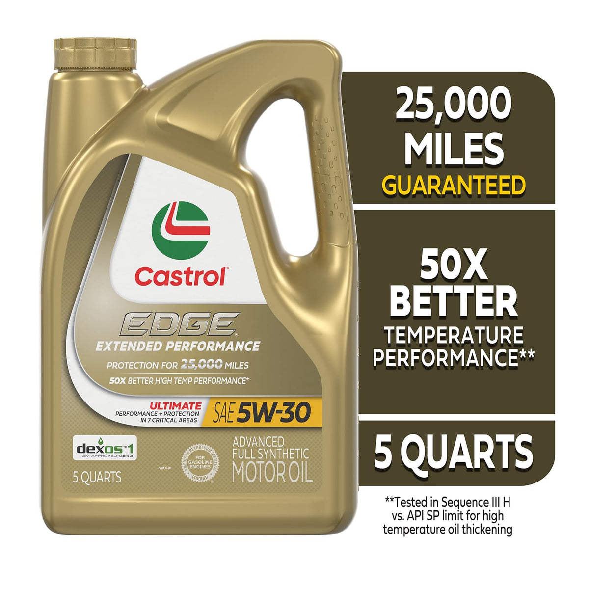5W-30 Full Synthetic Motor Oil, 5 Qt X780