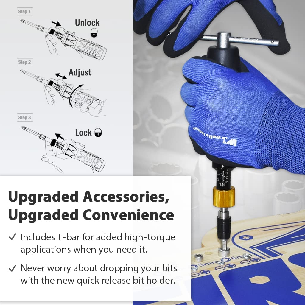 Certified Limiting Torque Screwdriver with T-Handle L801