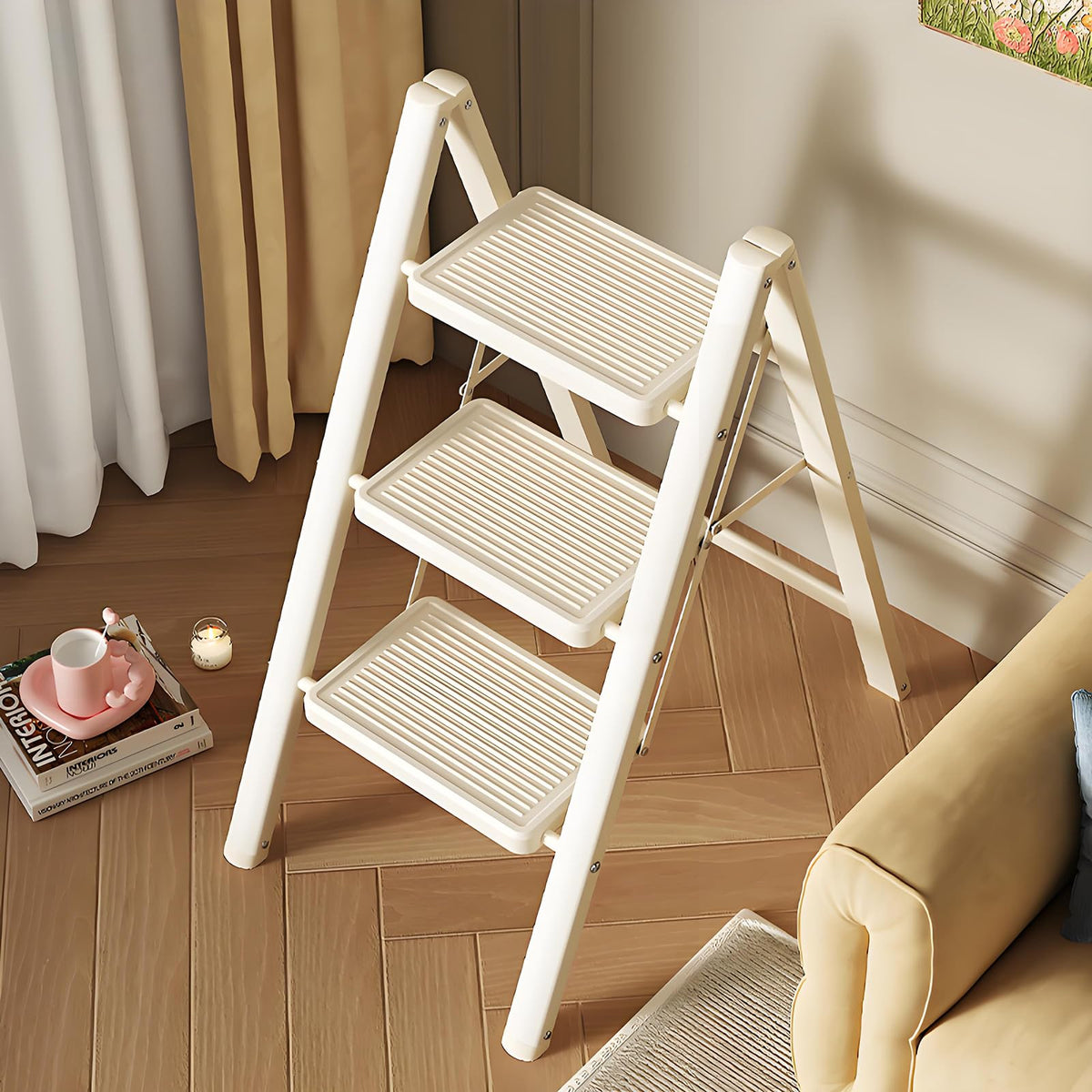 3 Step Carbon Steel Folding Stool C255086