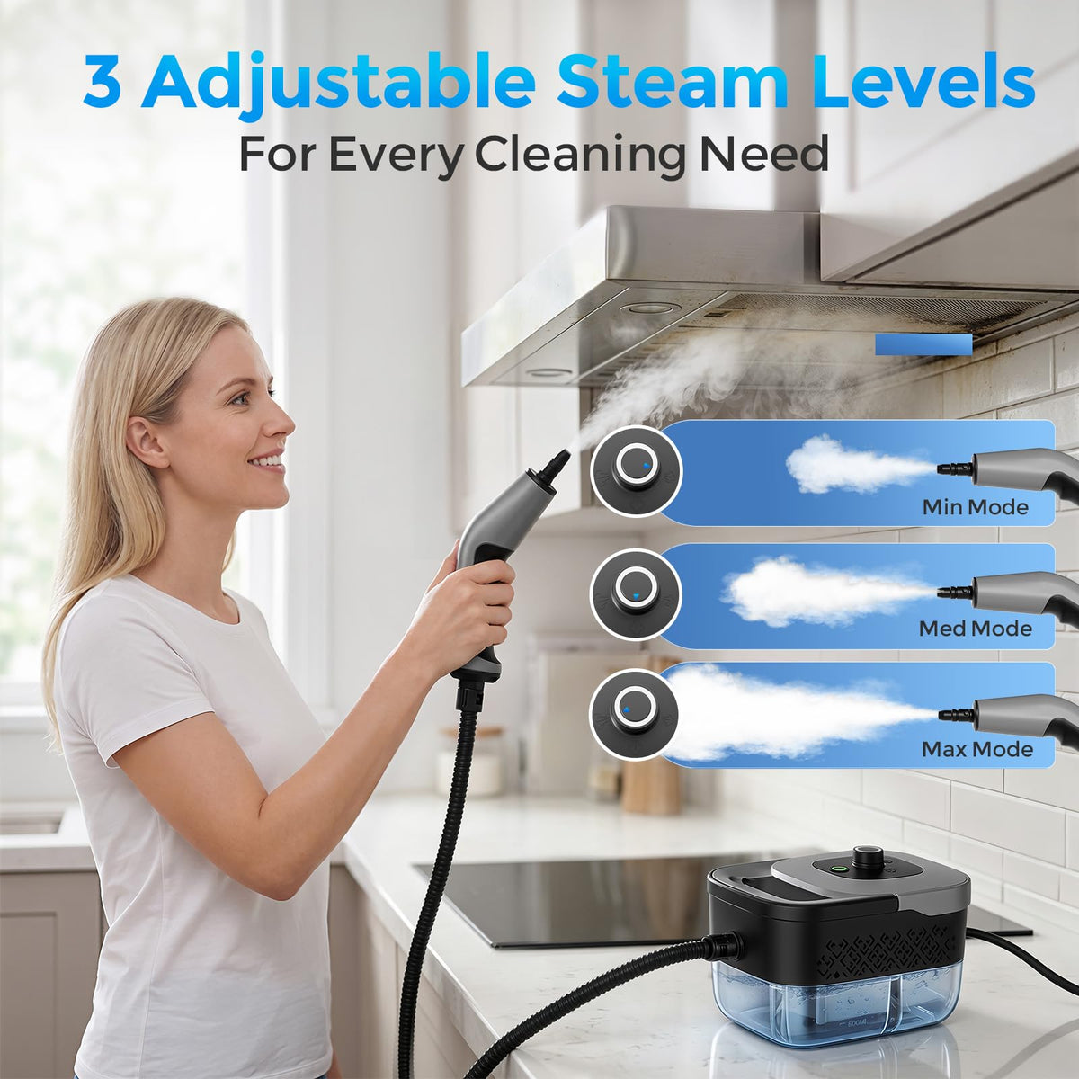 Portable 1800W Handheld Steam Cleaner E99676