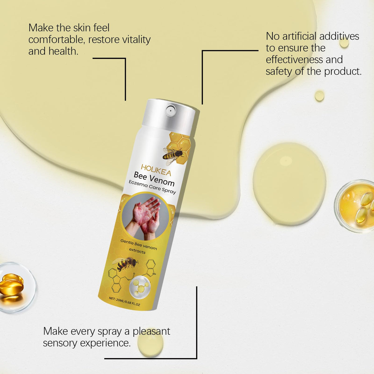 Bee Venom Skin Care Spray with Peppermint Extract and Glycerin M744507