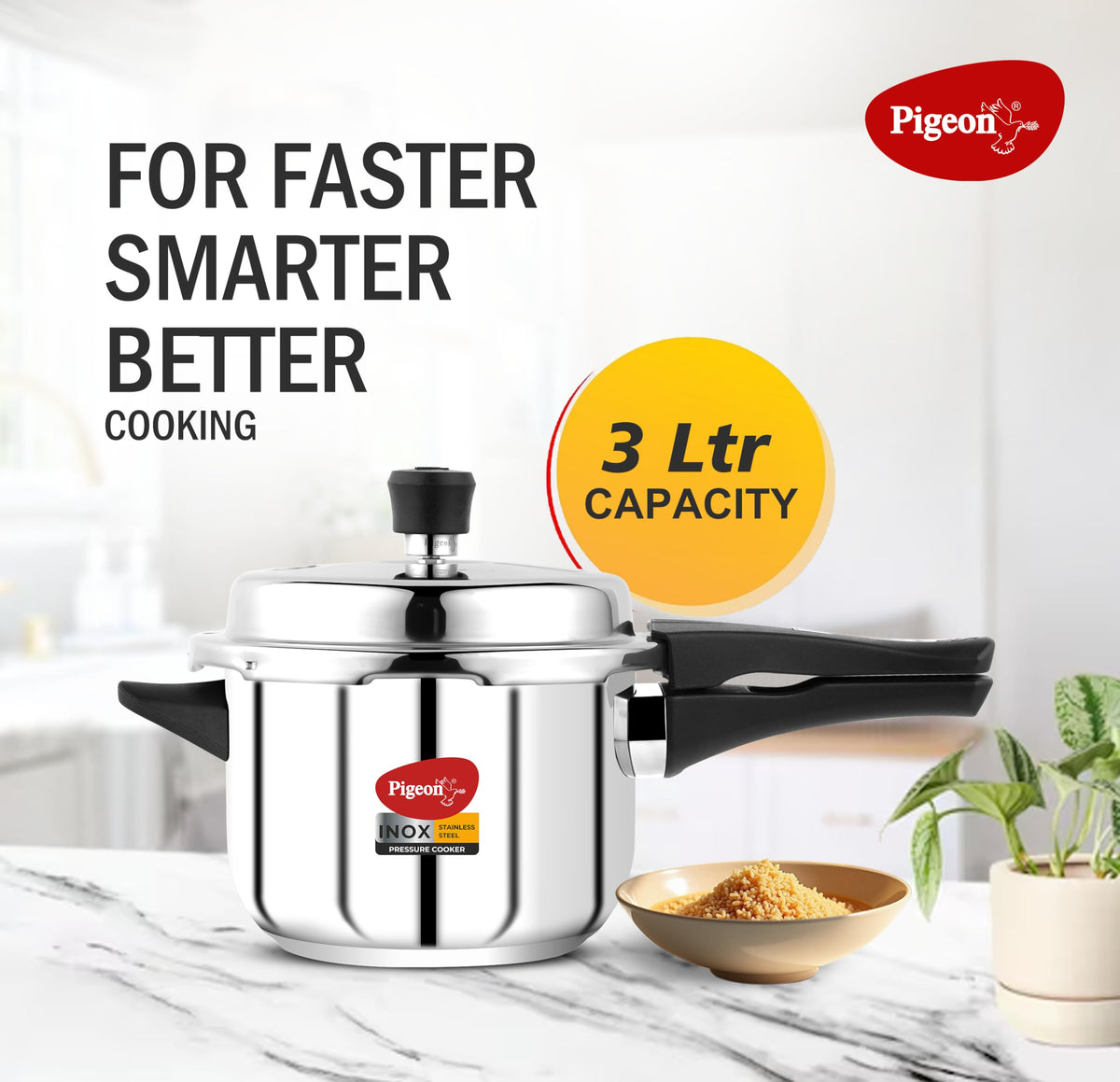 3 Quart Stainless Steel Pressure Cooker F788147