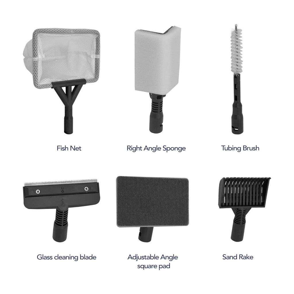 6-in-1 Aquarium Cleaning Kit with Extendable Handle Z85074