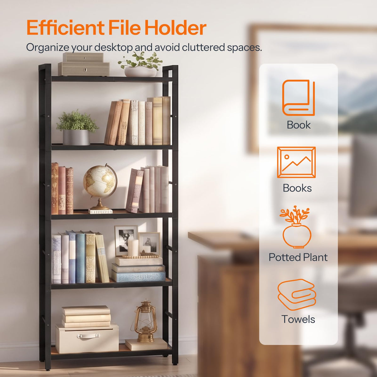 5-Tier Bookshelf V2775