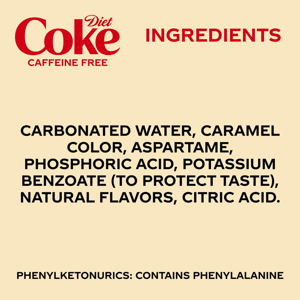 Caffeine Free Soda Soft Drink, 12 fl oz, 12 Pack Q5773