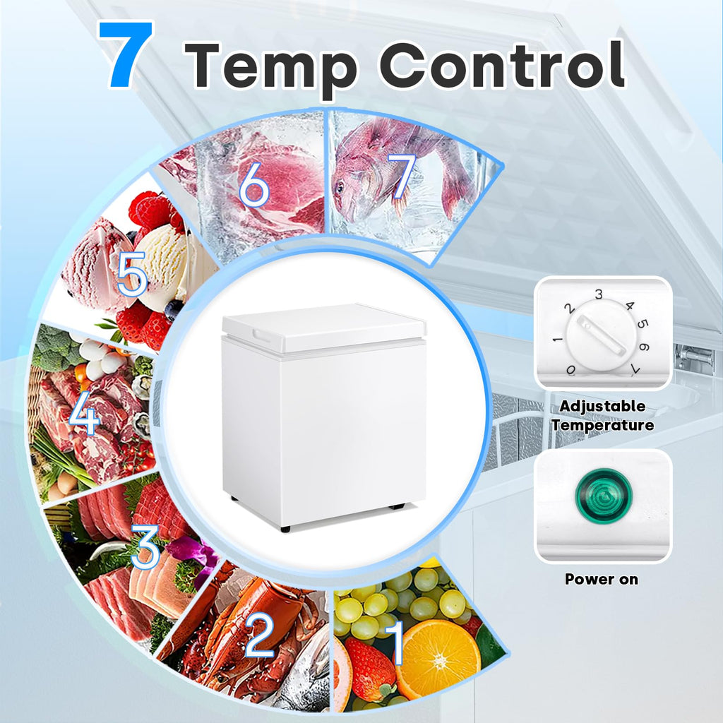 2.0 Cu.Ft White Chest Freezer U48977