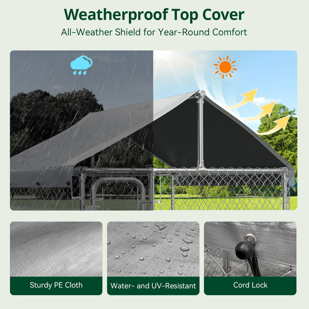 6.5x6.5ft Large Outdoor Dog Kennel C5751