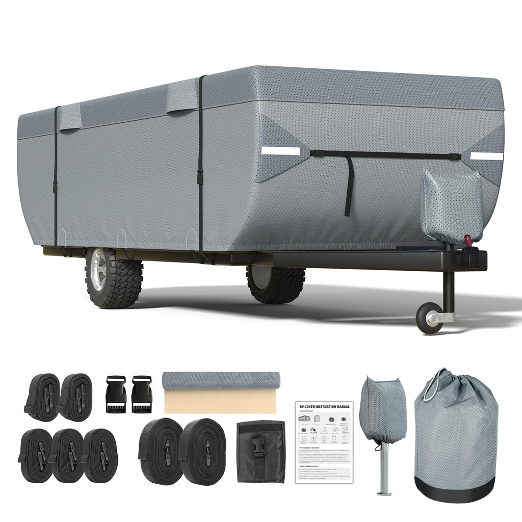 9 Layers 14-16ft Tent Trailer Cover V373