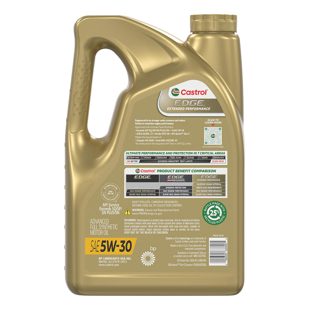 5W-30 Full Synthetic Motor Oil, 5 Qt X780
