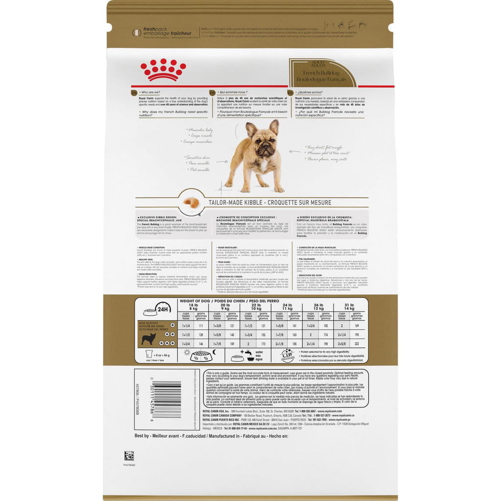 French Bulldog Adult Dry Dog Food 6 lb Bag L836