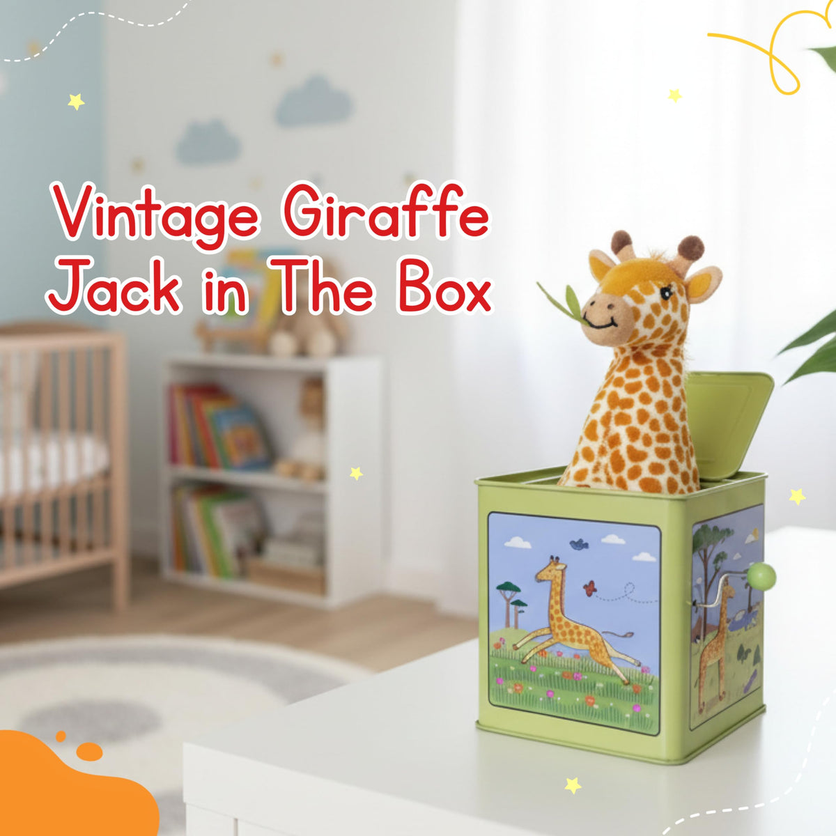 Giraffe Jack in the Box Tin Musical Toy S995275
