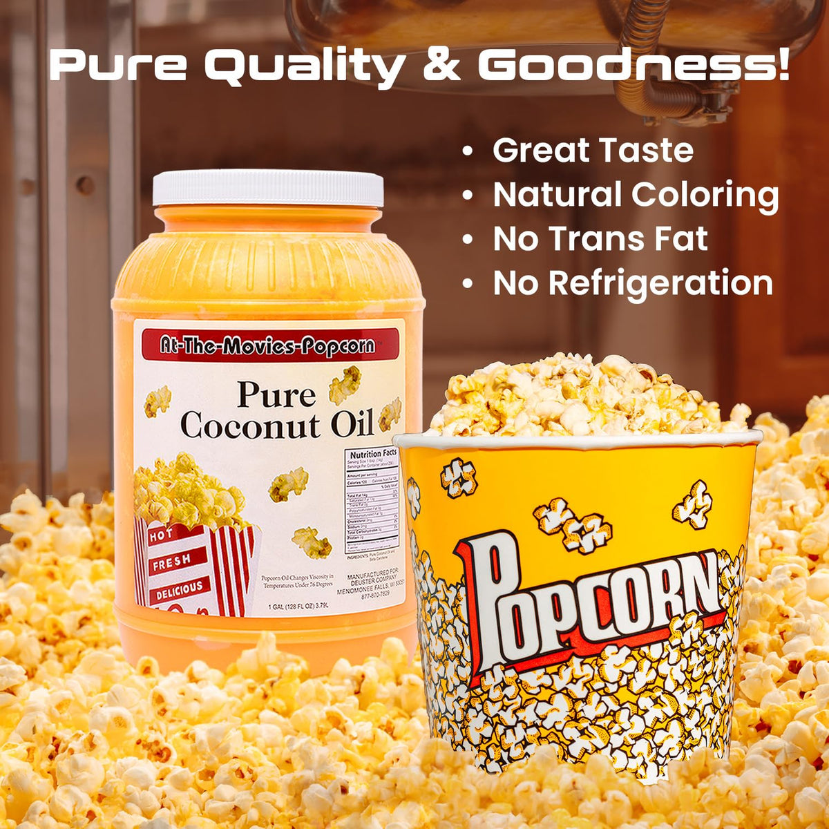 Yellow Coconut Popcorn Popping Oil Case Of Four Gallons A202