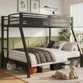 Black Twin Over Full Size Bunk Beds Q31336