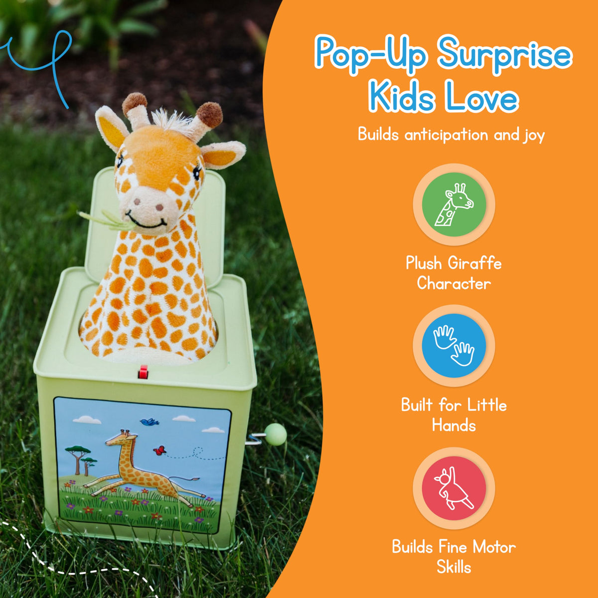 Giraffe Jack in the Box Tin Musical Toy S995275